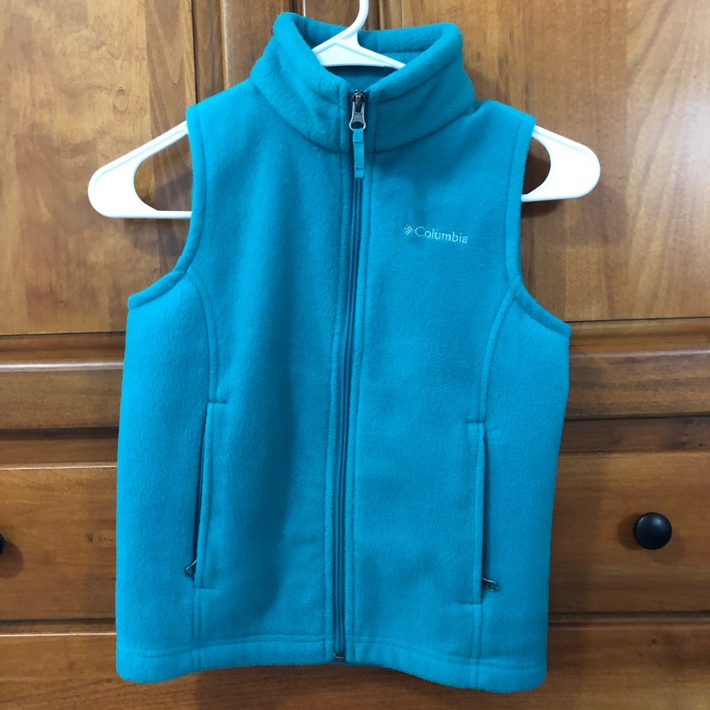 Girl’s Columbia Vest - Size Small (7/8) - Teal